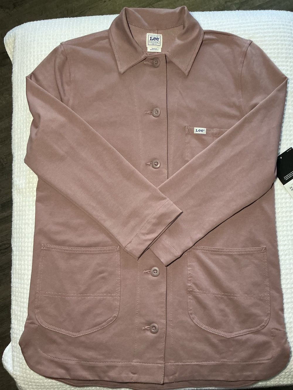 Lee Dusty Rose/Mauve Button-Up Work Jacket